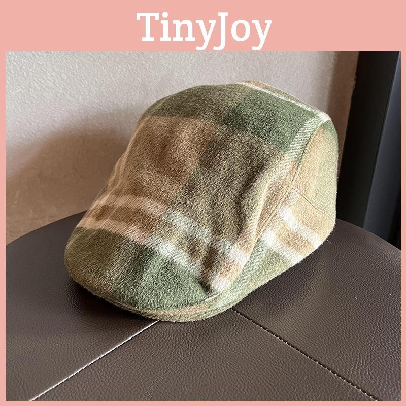 Classic Plaid Plush Blend Bucket Hat With Warmth And Casual Fit For Men And Women