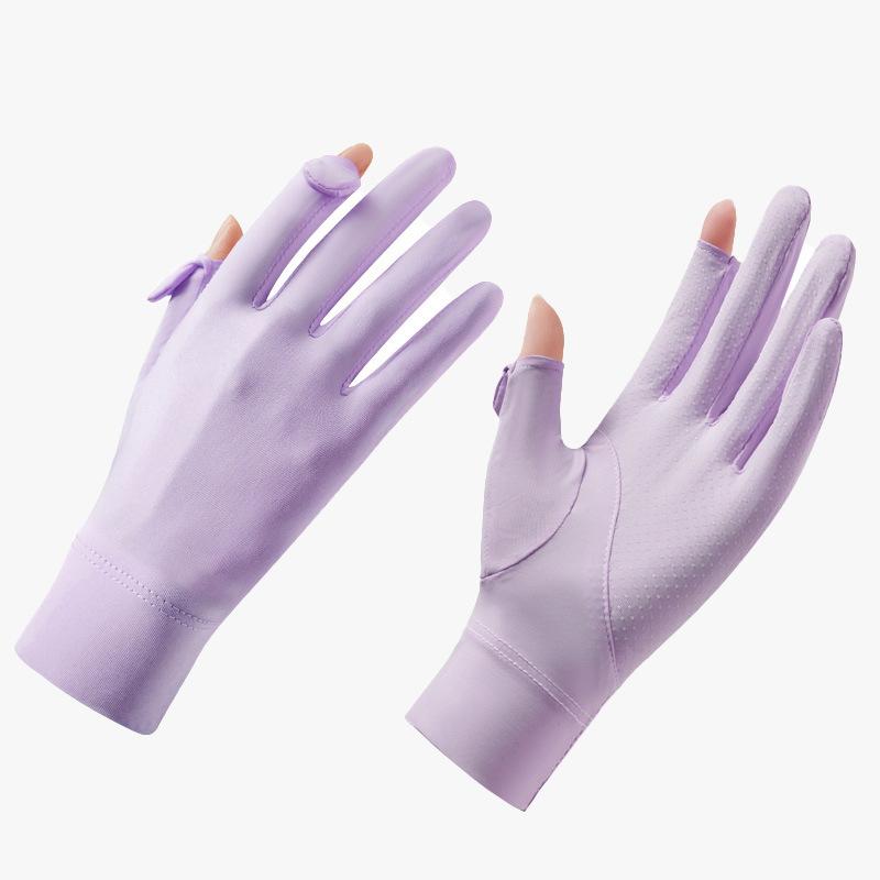 Sunscreen Gloves for Women with Ultraviolet Rays Summer Electric Car Anti Slip Thin Touch Screen Riding Sunscreen Gloves for Women