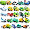 JOYIN 25-Piece Pull Back City Cars & Trucks Toy Vehicle Set for Toddlers, Boys & Girls, Kids Play Set, Ages 1 2 3 Years