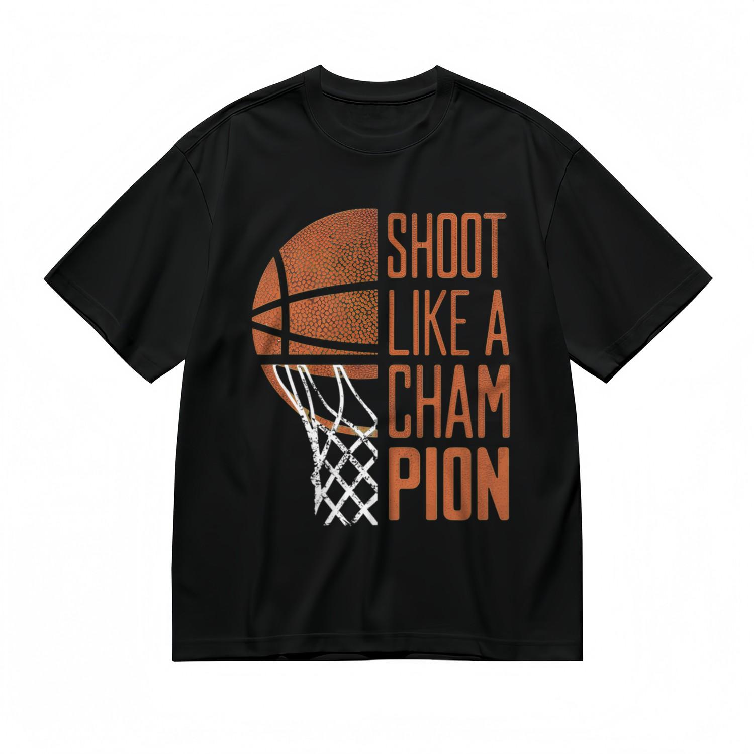 Men s Fashion Comfortable Classic T-Shirt Mens Womens Tees Top Basketball Champion Printed Cotton Tee 4XL