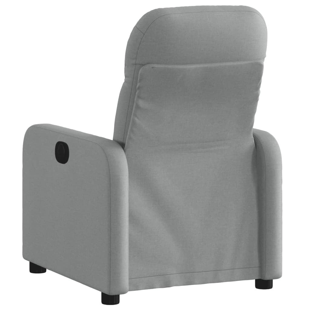 Relaxation Armchair Light Grey Fabric