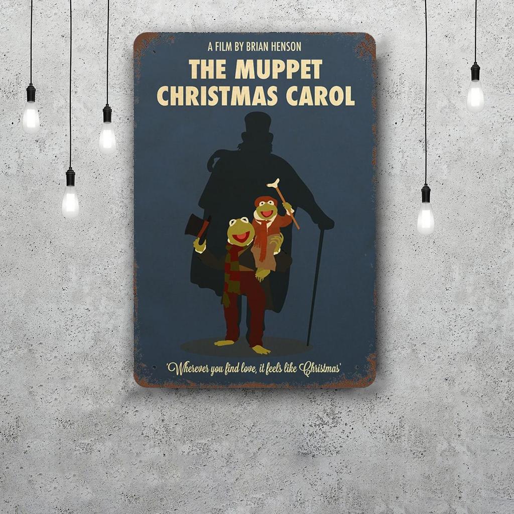 MINISO The Muppet Christmas Carol Funny Bar Metal Sign, Retro Plaque, Vintage Sign, Alcohol Drinker, Pub,Kitchen Wall Decoration