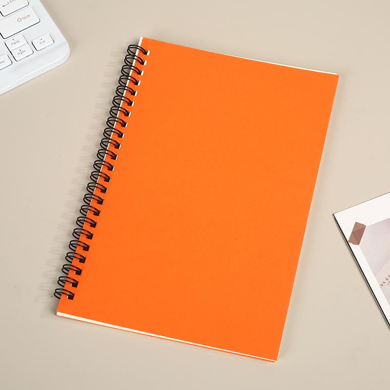 A5 Color Spiral Notebook with Custom Printable Logo and Creative Sticky Notes Planner