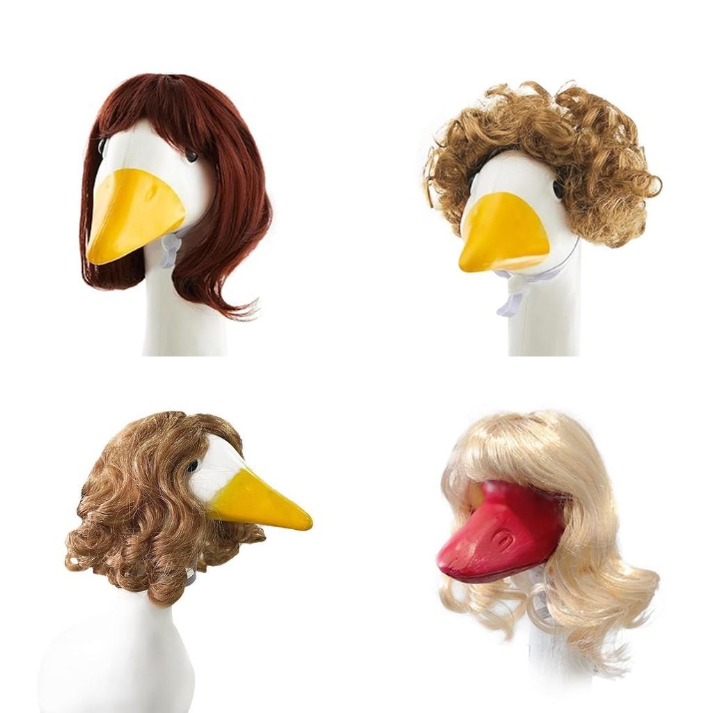 Pet Duck Entertainmentstyle Head Wig With Hightemperature Silk For Gifts Parties