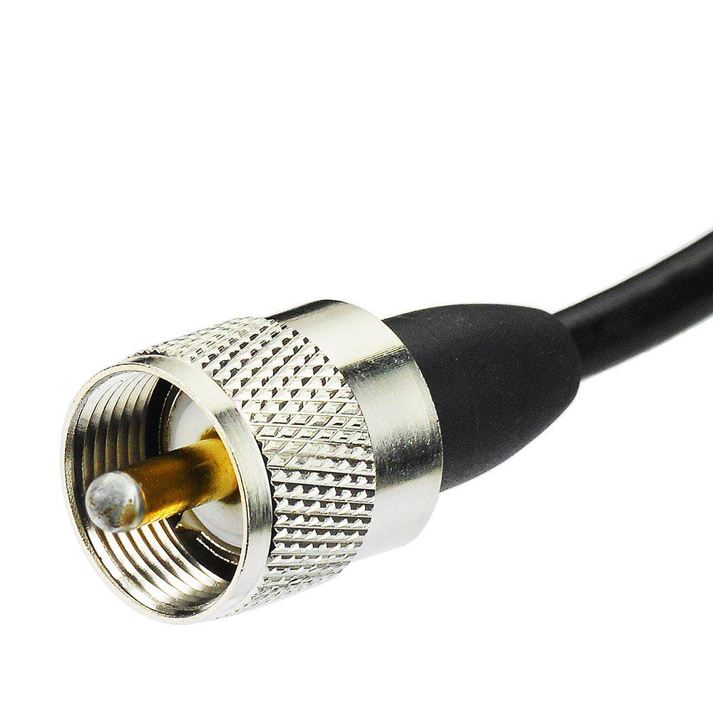 BINGFU 144430MHz Dual Band VHFUHF Amateur Radio Antenna with M-Type Connector and 5m Magnetic Base Extension Cable for Amateur Radios, Ham Radios,