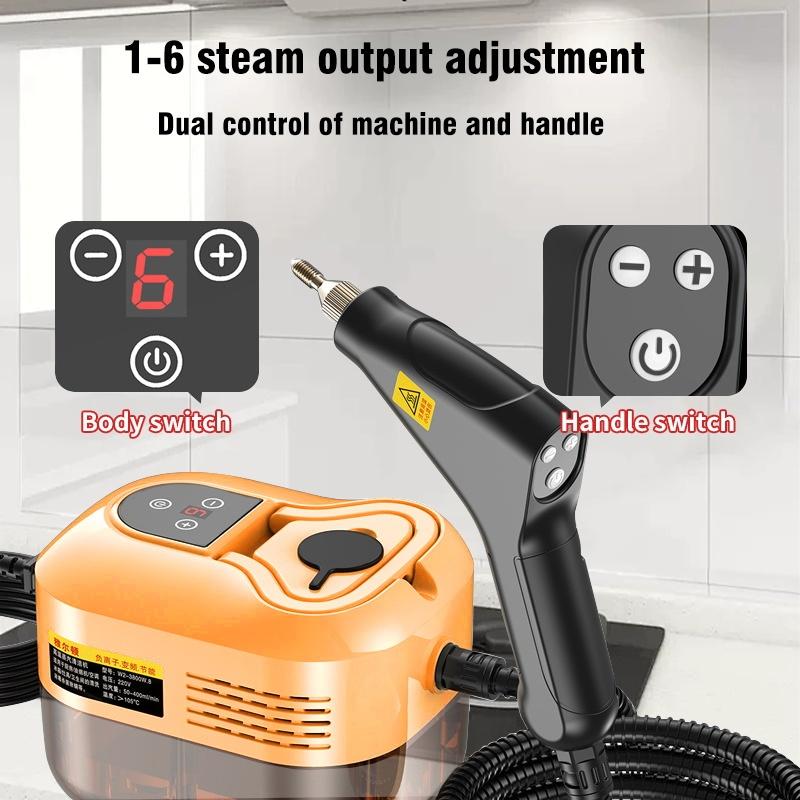 2500W Steam Cleaner High Temperature Sterilization Pressure Jet Washer Machine for Home Car Kitchen Air Conditioner EU Plug