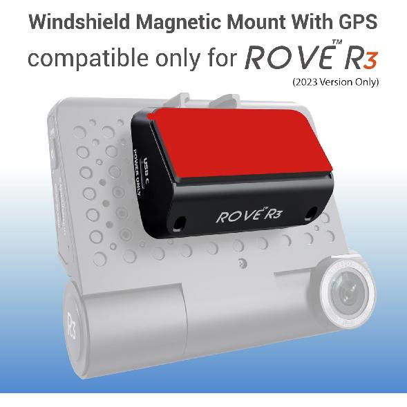 Магнитное крепление ROVE R3 со встроенным GPS для видеорегистратора ROVE R3 (Совместимо только с версией 2023 года)
