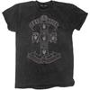 Men's Guns N Roses Monochrome Cross (Dip-Dye) Tie Dye T-shirt Medium Black