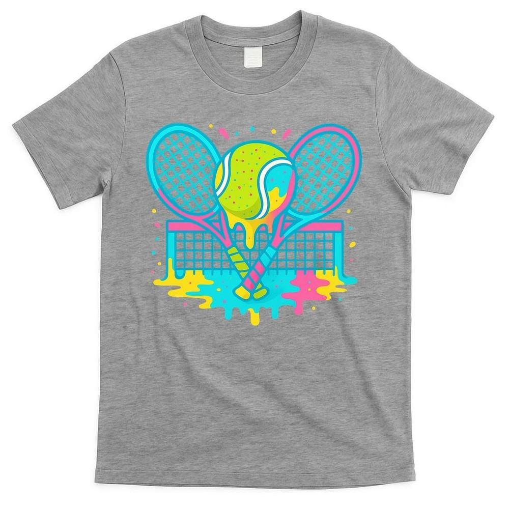 Tennis Ice Cream Drip T-Shirt Unisex T-Shirt XXXXL