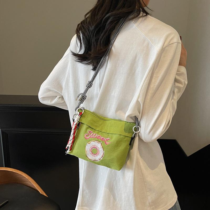 Fashion Casual Outside Handbags Women's Nylon Canvas Crossbody Bags Large Coin Money Change Mobile Phone Storage Shoulder Bags