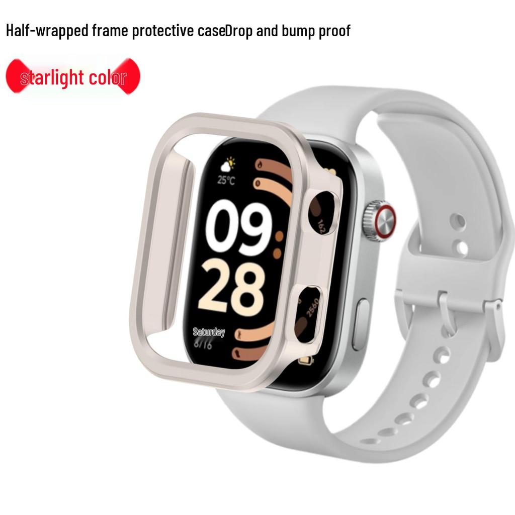 Custodia Protettiva per Redmi Watch 6: Cover Guscio Rigido Vuoto Semiavvolgente per Nuovo Modello