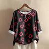 Women's Fashion Casual Long Sleeve Halloween Printed V-Neck Top