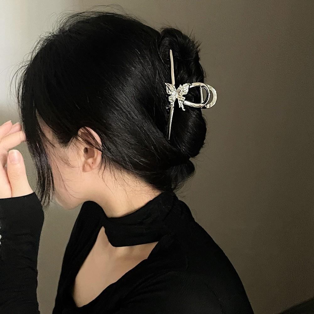 Liquid Butterfly Catch Clip High Street Spice Girl Wind Large Back Head Disc Hair Shark Clip Hair Volume Hairpin