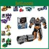 Robot Trasformabile in Auto Action Figure Giocattolo Cartone Animato Collezionabile Con Puzzle di Assemblaggio Materiale Plastico