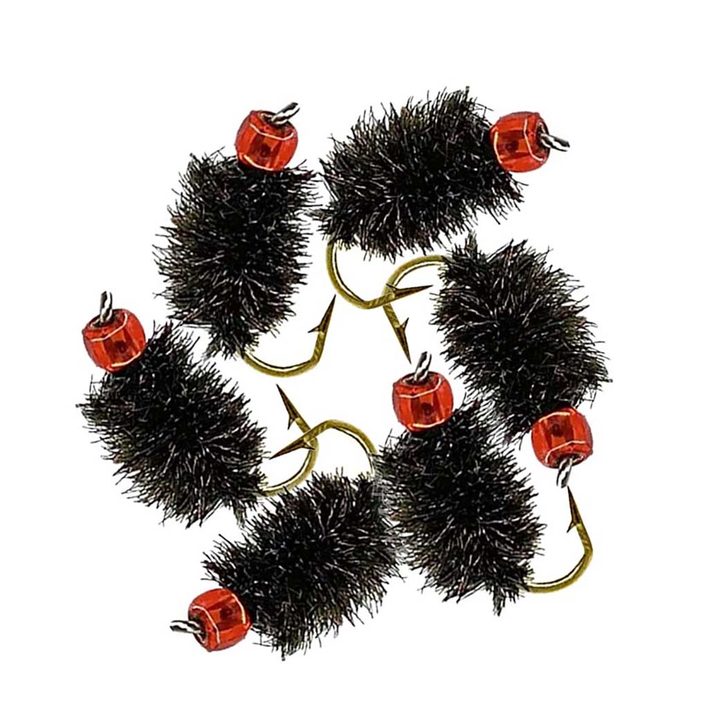 5/10 шт. нимфа Scud Fly Bug червь форель рыболовные мухи искусственные насекомые — фото 14