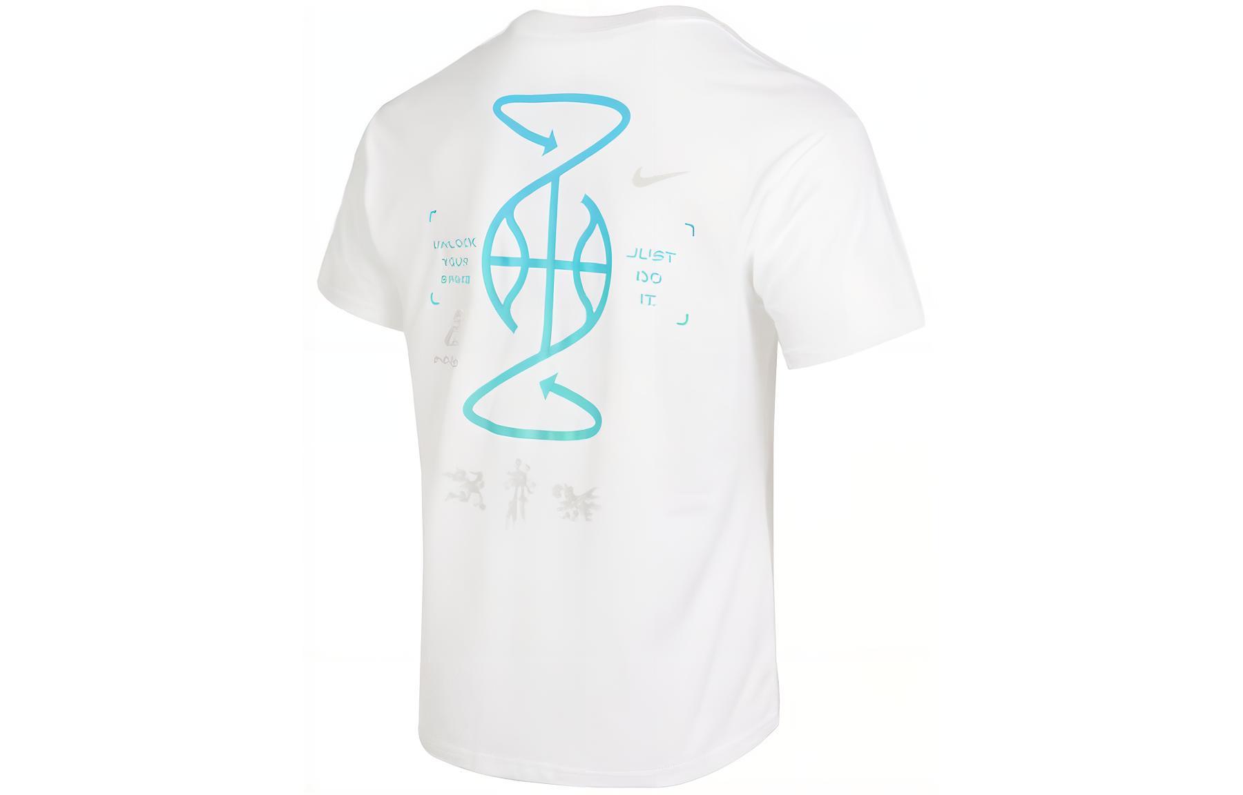 

Nike SS23 T Shirts Men s White Crew Neck Moderate Straight Fit FJ7227-100 XL