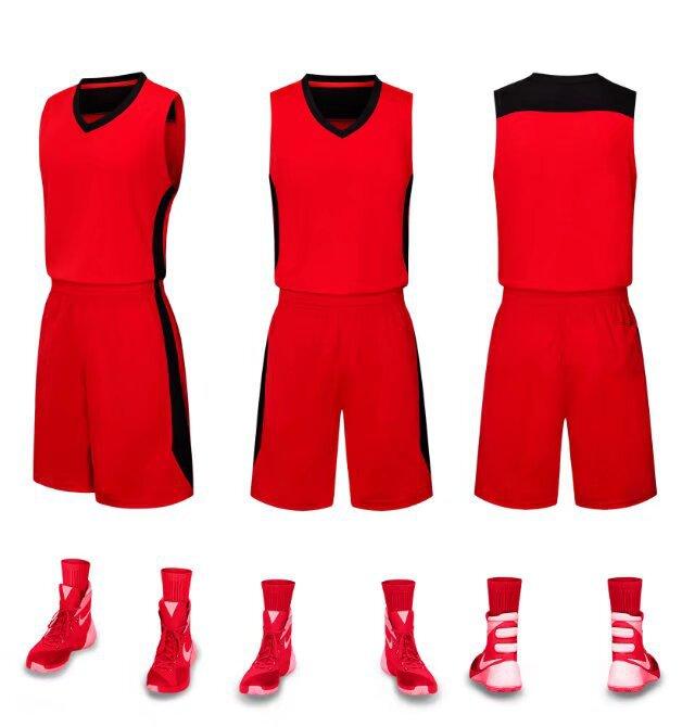 Wholesale basketball jersey set Customized children's jersey Training vest Student basketball sports game jersey Breathable