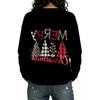 Women's Long Sleeve Christmas Printed Cardigan Sweater Winter Fashion Coat