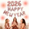2026 Aluminium Foil Number Balloons New Year Balloon Package New Year's Eve Balloon Decoration for Christmas Eve Festival Party