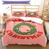 3pcs Christmas Bedding Set Duvet Cover Closure Includes 1 Duvet Cover & 2 Pillowcases, Soft and Comfortable for All Seasons.