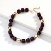 New Trendy Colorful Resin Square Beads Chain Necklaces for Women Popular Handmade Acrylic Geometric Choker Retro Jewelry Gift