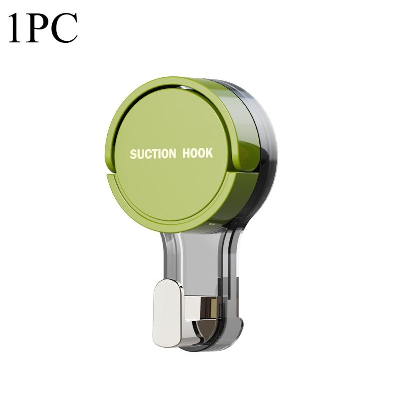 

Крючки на присосках Мощный вакуумный водонепроницаемый присоска Крючок Вешалка для ванной комнаты Кухонные полотенца Настенный крючок Держатель для хранения Организация green,1pc