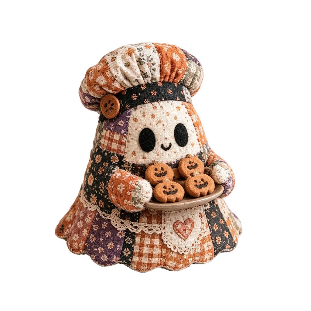Patchwork DIY Sewing Kit with Fabric for Halloween Crafts