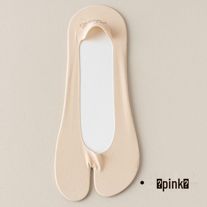 

Women s Split-Toe, Non-Slip Boat Socks – Invisible, Sweat-Absorbing, Odor-Resistant, Perfect for Spring/Summer, Compatible with Pig s Trotter Shoes One Size