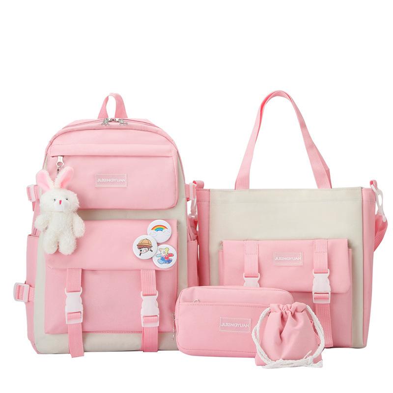 Elementary school bag for women in grades 3 to 6 Large-capacity backpack Korean version of campus Cute girl backpack for junior high school students