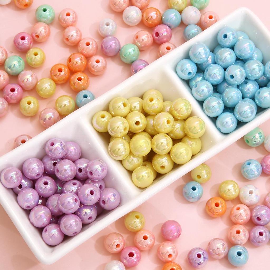 Colorful Loose Beads for DIY Bracelets, Phone Charms, Key Chains, and Jewelry Accessories