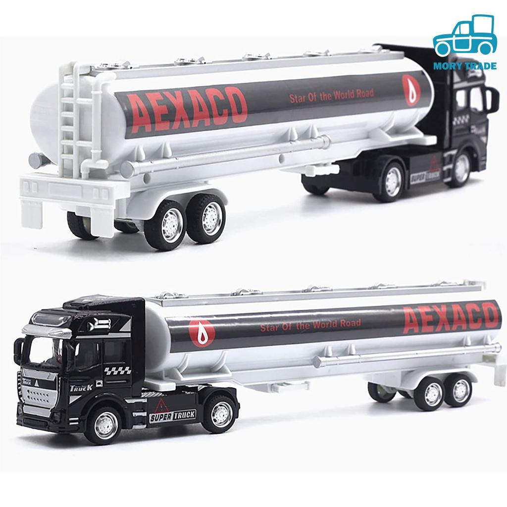 MORYTRADE Tanker Truck Oil Working Large Black Toy, Truck, Vehicle, Trailer, 1/48 Scale, 6+,