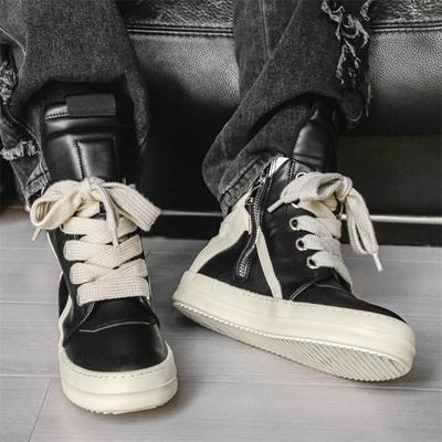 Modne Stylowe Męskie Botki Oddychające Wysokie Buty do Chodzenia Lekkie Antypoślizgowe Buty Turystyczne dla Mężczyzn Sneakersy Streetwear