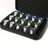 15-card watch box, stores 15 watches, suitable for large and small watches, with shockproof sponge pillow, portable for travel