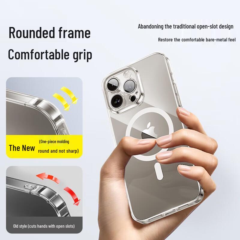 Baseus Magnetic Clear Phone Case for iPhone 15 Pro Max