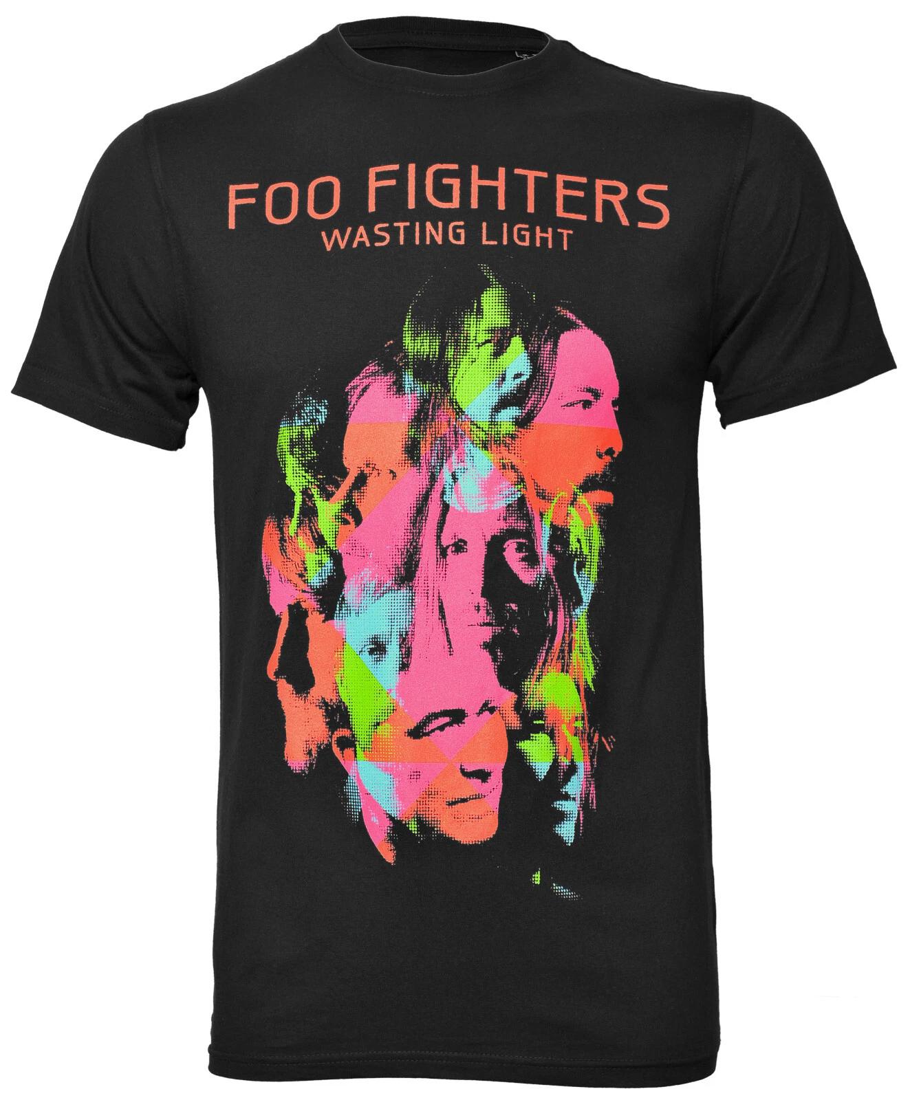 

Official Foo Fighters T Shirt Wasting Light Rock Album Logo Black New S to 2XL XL