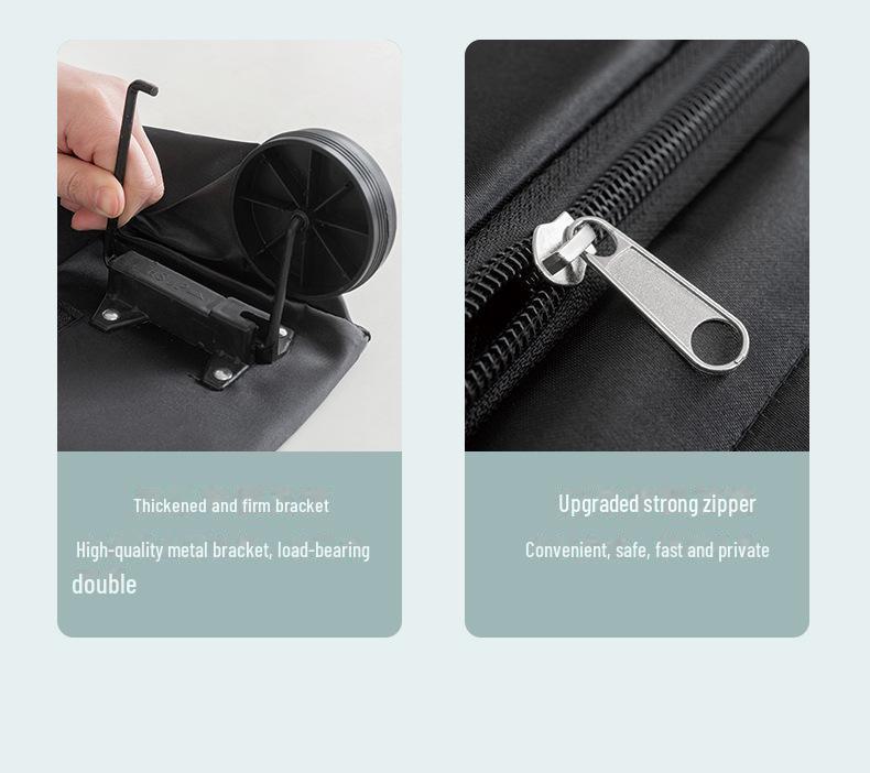 Joey Foldable Shopping Cart: Portable, Large, Thickened Hand-Held Bag with Extra Supermarket Bag