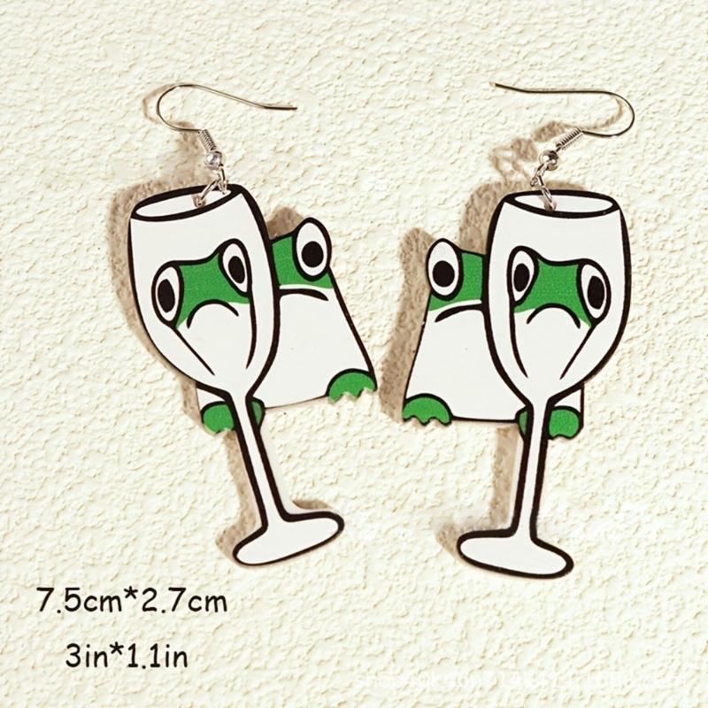 Quirky Duck Shaped Enlarged Animal Earrings For Eye Catching Fashion Statements Suitable for Various Occasion