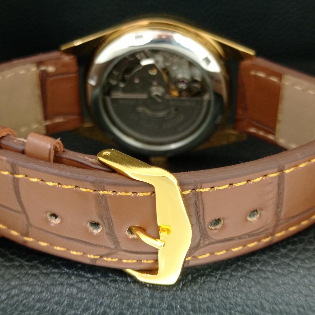 VINTAGE REFURBISHED CITIZEN AUTOMATIC JAPAN MENS GOLDEN DIAL WATCH a445312-1