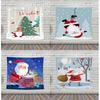 Cartoon Santa Claus Pattern Tapestry Home Bedroom Living Room Wall Decoration Christmas Theme Tapestry