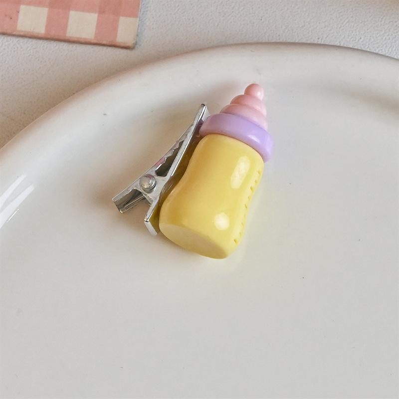 Cute And Funny Creative Hair Clips Colorful Small Feeding Bottle Hairpins For Women Girls Barrettes Hair Accessories