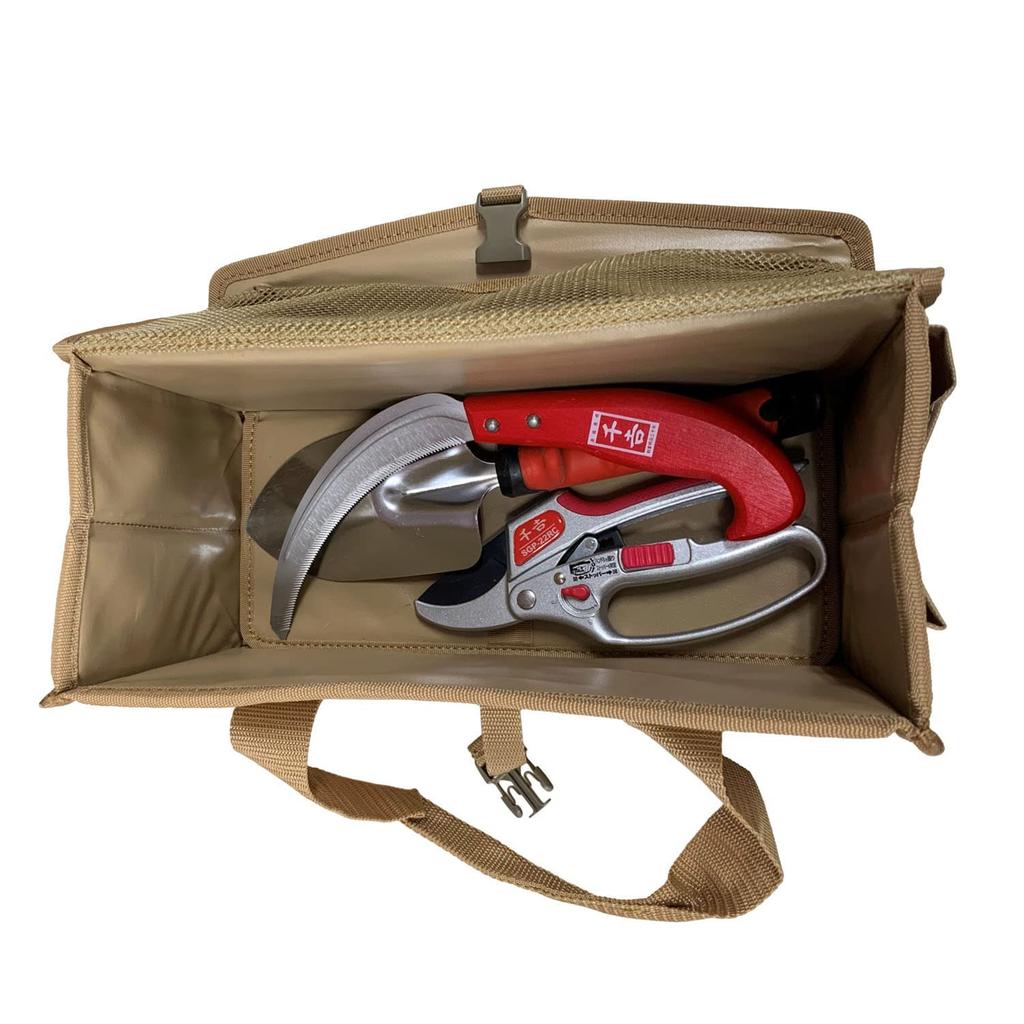 SK11 Coyote Pacakt Bag SPB2-340BR, a Wide-opening, Easy-access Tool Bag for Camping, Pegs, and Vacuum Cleaners.