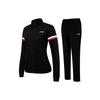 Li Ning Feather Series Solid Color Striped Training Hoodie Set Women hoodies Black AWES006-3