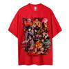 T-shirt Demon Slayer Uomo Cotone Puro Casual Girocollo Manica Corta Abbigliamento Estivo Sportivo Casual Top a Manica Corta