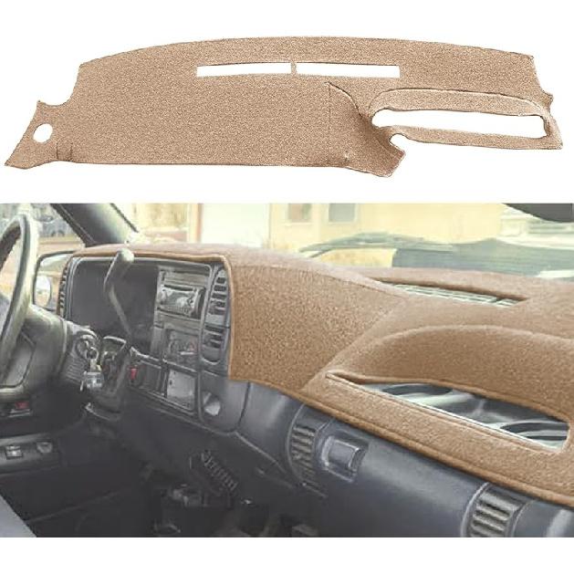 Yiz Dash Cover Mat Fit For Chevy Chevrolet Silverado/GMC Sierra C1500 C2500 C3500 K1500 K2500 K3500 Pickup Truck 1988-1994, 1992-94 GMC Yukon/Chevy