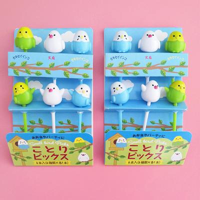 Carino forchetta da frutta mini cartone animato per bambini spuntino torta dessert stuzzicadenti bento