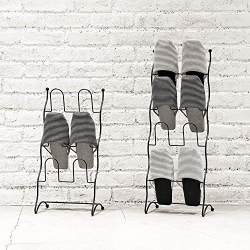 [BLKP] Pearl Metal Slipper Rack, 4 Tiers, Limited Edition, Matte Black, Wire, BLKP Black, N-7570