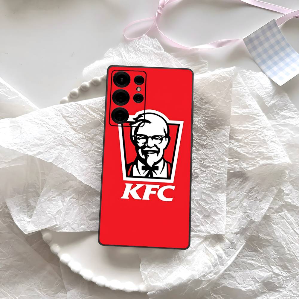 

Fried Chicken Burger K-K-KFC Phone Case Silicone PC+TPU For Samsung S10 20 30 22 23 24 Plus Lite Mobile Cases Samsung S24