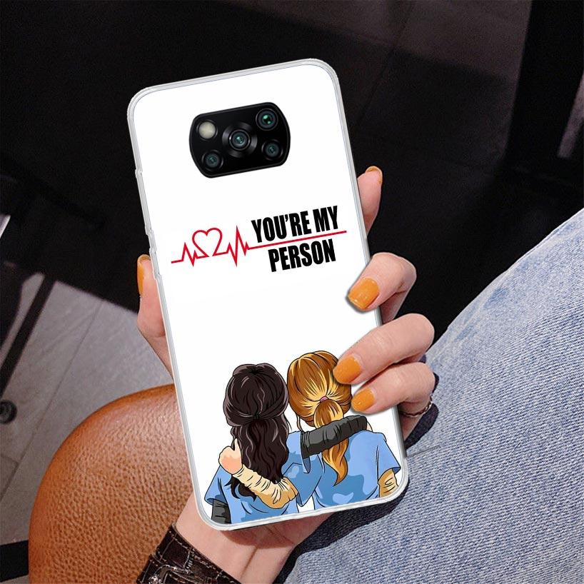 Greys Anatomy Person Phnoe Case for Xiaomi Poco X5 X6 X7 Pro X4 Gt F7 Ultra M8 M7 Redmi 15C 15 13C 13 12C 12 Unique Cover Coque