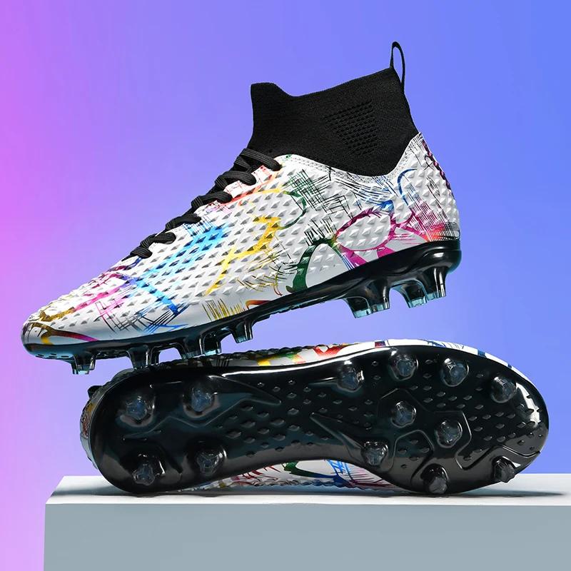 Neue Herren Fußballschuhe Sportbekleidung Strapazierfähig Professionelle Fußballschuhe Studenten Indoor Rasen Gesellschaft Training Kinder Fußballstiefel