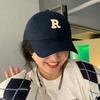 Retro Letter Baseball Hat Embroidered Sun Hat Simple Embroidery Baseball Cap  Sports